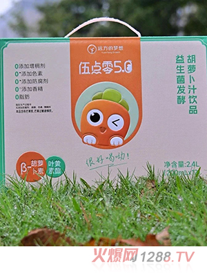 伍點(diǎn)零益生菌發(fā)酵胡蘿卜汁飲品